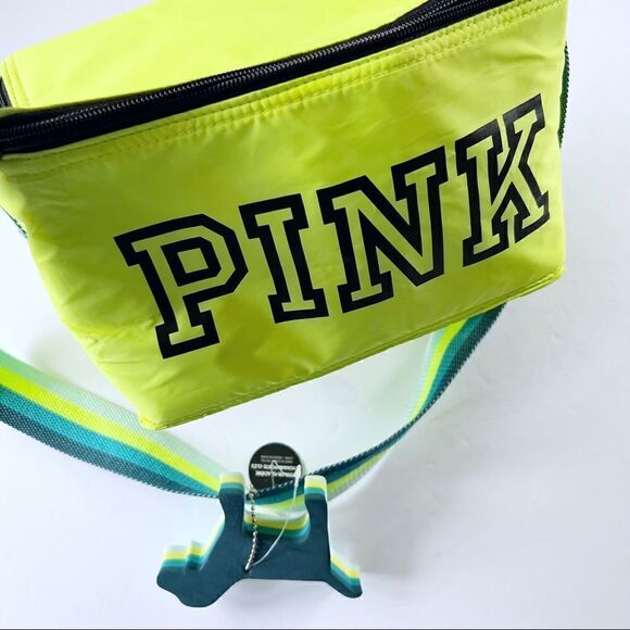 PINK Victoria’s Secret logo neon lunch bag - Picture 1 of 6